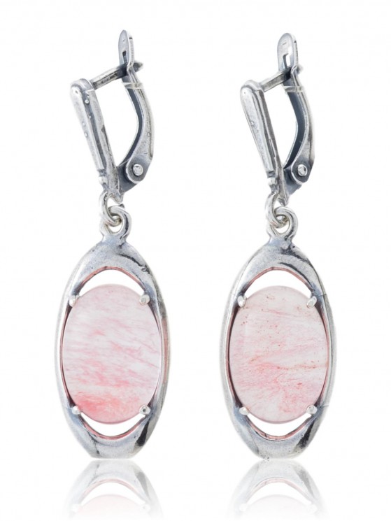 Серьги "Винтаж Дуо" 5310s1SerKhalRoz145p299