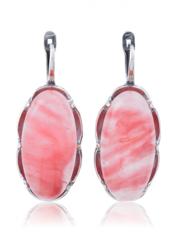 Серьги "Винтаж Дуо" 6473s1SerKvarRoz265g1376