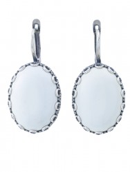 Серьги "Винтаж дуо" 6772s1SerAgatBel245g766