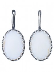 Серьги "Винтаж дуо" 6773s1SerPerlBel245g766