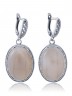 Серьги "Винтаж Дуо" 6475s1SerAgatSer265g019