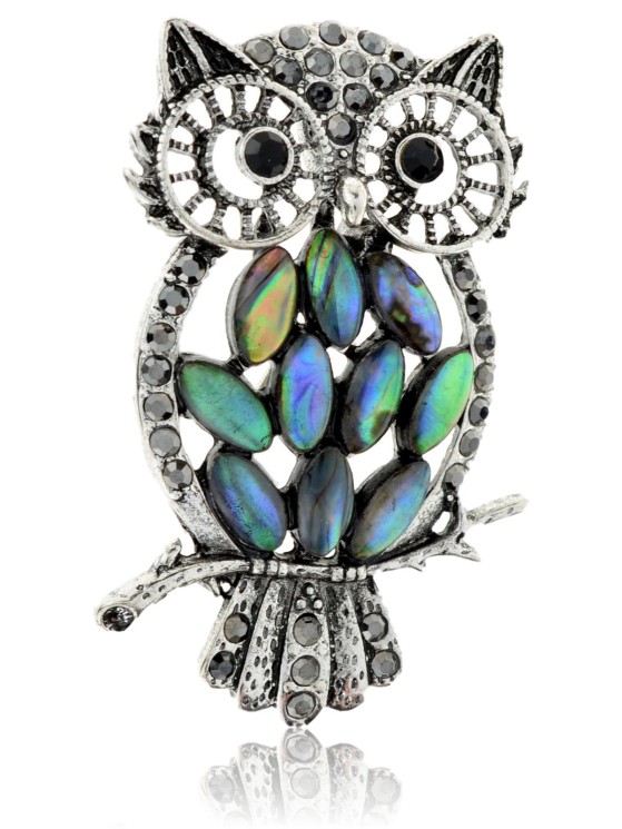 Брошь "Си Фауна" 4432BroGalSin135Owl