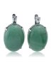 Серьги "Винтаж Дуо" 5336s1SerNefrZel165p202