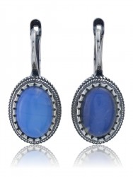 Серьги "Винтаж Дуо" 5491s1SerLunnGol145g15004