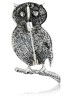 Брошь "Си Фауна" 4433BroGalSin135Owl