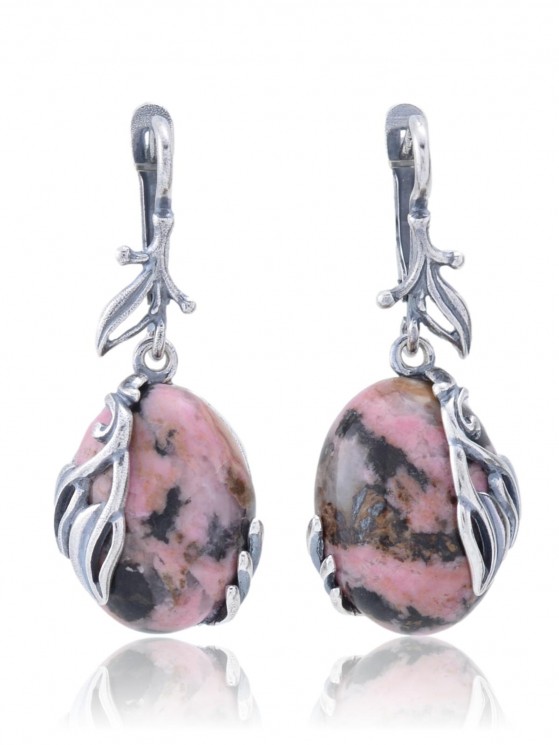 Серьги "Винтаж Дуо" 6173s1SerRodoRoz185g047