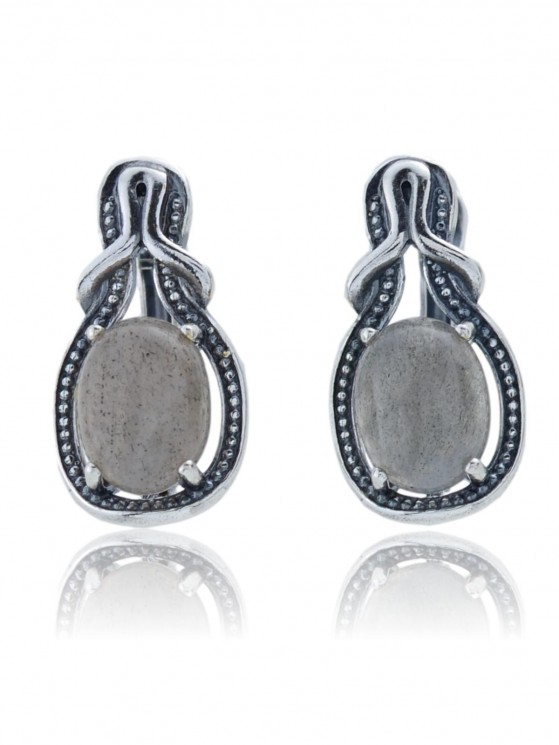Серьги "Винтаж Дуо" 5538s1SerLabrSer235p056