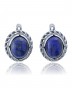 Серьги "Винтаж Дуо" 5896s1SerLazuSin165g1084
