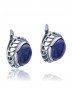 Серьги "Винтаж Дуо" 5896s1SerLazuSin165g1084