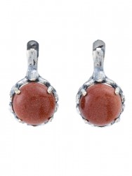 Серьги "Винтаж Дуо" 6527s1SerAvanKor185p65