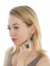 Кольцо "Винтаж Дуо" 5847s2KolAgatZel105g766