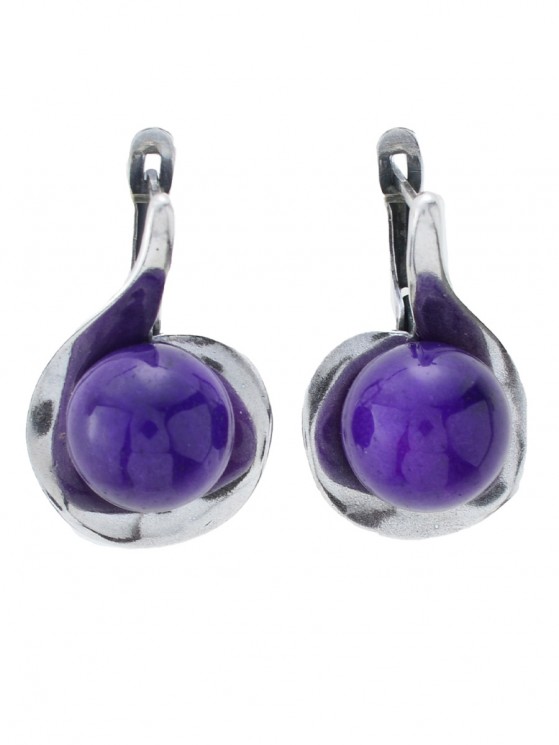 Серьги "Винтаж Дуо" 6923s1SerCharFia225g18