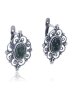 Серьги "Винтаж Дуо" 5009s1SerAgatZel14520738