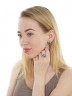 Серьги "Винтаж Дуо" 5897s1SerPerlZel165g1084
