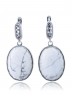 Серьги "Винтаж Дуо" 6374s1SerKakhBel215g019
