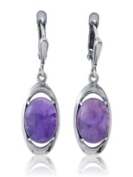 Серьги "Винтаж Дуо" 5265s1SerAmetFia145p299