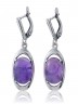 Серьги "Винтаж Дуо" 5265s1SerAmetFia145p299