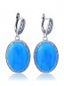 Серьги "Винтаж Дуо" 6478s1SerAkvaGol265g019
