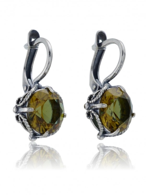 Серьги "Винтаж Дуо" 5540s1SerSultRoz33520257