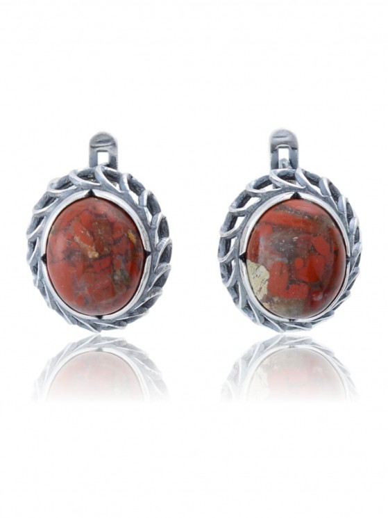 Серьги "Винтаж Дуо" 5899s1SerYashKor165g1084