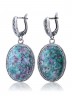 Серьги "Винтаж Дуо" 6480s1SerTsoiZel265g019