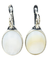 Серьги "Винтаж Дуо" 4188SerPrlBel165g15001