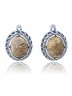 Серьги "Винтаж Дуо" 5900s1SerYashBzh165g1084