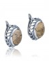 Серьги "Винтаж Дуо" 5900s1SerYashBzh165g1084