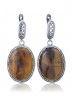 Серьги "Винтаж Дуо" 6481s1SerTigrKor265g019
