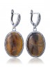 Серьги "Винтаж Дуо" 6481s1SerTigrKor265g019