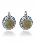 Серьги "Винтаж Дуо" 5901s1SerUnakZel165g1084