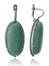Серьги "Винтаж Дуо" 5852s1SerNefrZel235g180