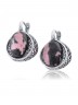 Серьги "Винтаж Дуо" 5594s1SerRodoRoz165p165
