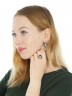 Серьги "Винтаж Дуо" 5594s1SerRodoRoz165p165