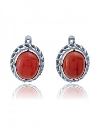 Серьги "Винтаж Дуо" 5902s1SerSerdKor165g1084