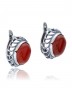 Серьги "Винтаж Дуо" 5902s1SerSerdKor165g1084