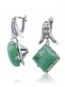 Серьги "Винтаж Дуо" 6180s1SerKhriZel185g082