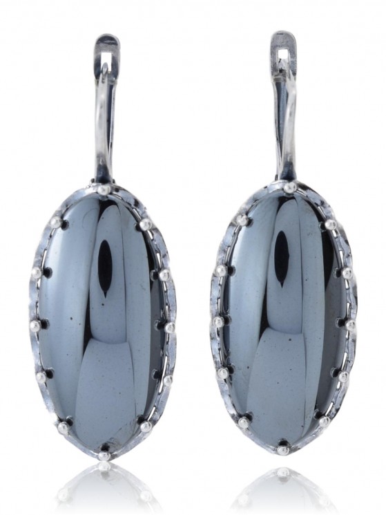 Серьги "Винтаж Дуо" 5234s1SerGemaChe185g1266