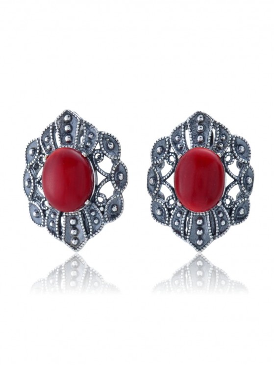 Серьги "Винтаж Дуо" 5545s1SerKoraKra235p70