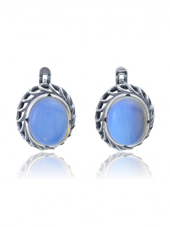 Серьги "Винтаж Дуо" 5903s1SerLunnGol165g1084