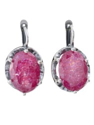 Серьги "Винтаж Дуо" 7610s1SerKvarRoz265g42