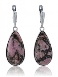 Серьги "Винтаж Дуо" 5781s1SerRodoRoz185g1008