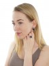 Серьги "Винтаж Дуо" 5904s1SerAgatChe165g1084