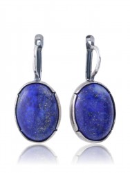 Серьги "Винтаж Дуо" 6320s1SerLazuSin185p335