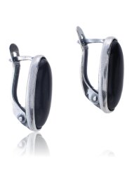 Серьги "Винтаж Дуо" 5016s1SerAgatChe145g989