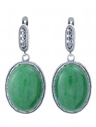 Серьги "Винтаж Дуо" 6485s1SerKhriZel255g019