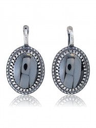 Серьги "Винтаж Дуо" 5597s1SerGemaChe165p334