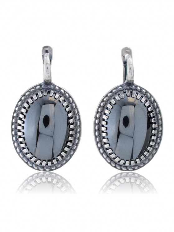 Серьги "Винтаж Дуо" 5597s1SerGemaChe165p334