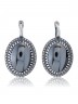Серьги "Винтаж Дуо" 5597s1SerGemaChe165p334