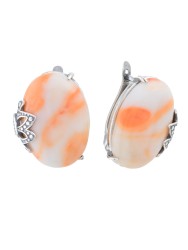 Серьги "Винтаж Дуо" 7413s1SerKoraBel255g1222
